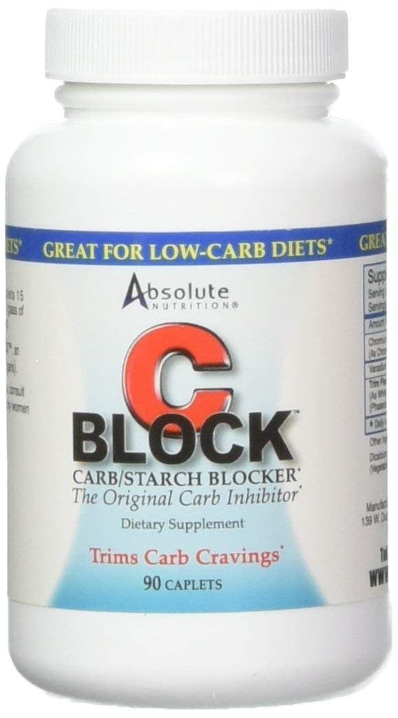 Absolute Nutrition Carb Blocker for Weight Loss, CBlock, 90 Caplets