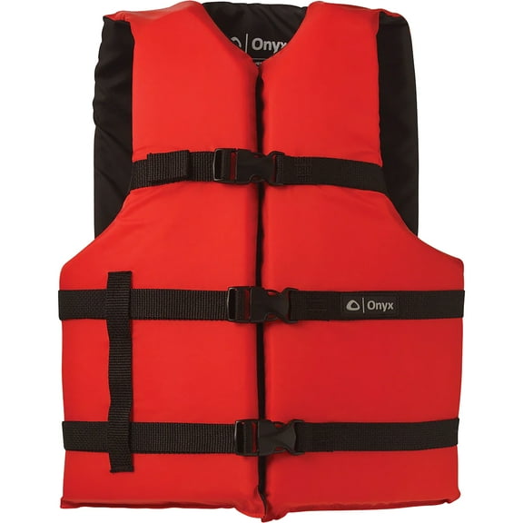 Absolute Outdoor Onyx Adult General Purpose Vest, Type III, Red
