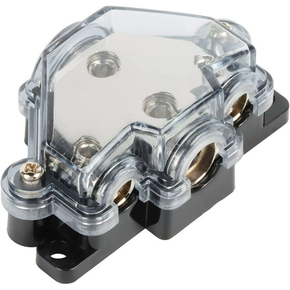 Absolute PD-130C 2-4 Gauge 1 in 3 Ways Out Power Splitter Distribution BlockAbsolute PD-130C 2-4 Gauge 1 in 3 Ways Out Power Splitter Distribution Block