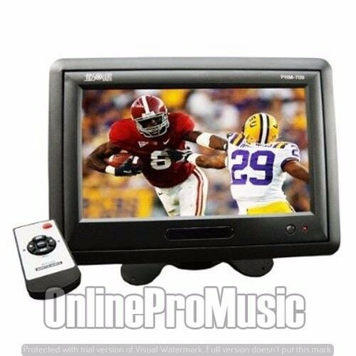 Absolute PHM709C widescreen TFT LCD Monitor with Headrest Shroud and Stand