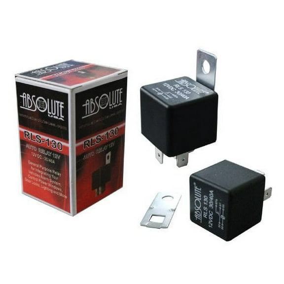 Absolute RLS-130 12 VDC Waterproof Relay with Metal Bracket for SPDT Bosh 30/40A
