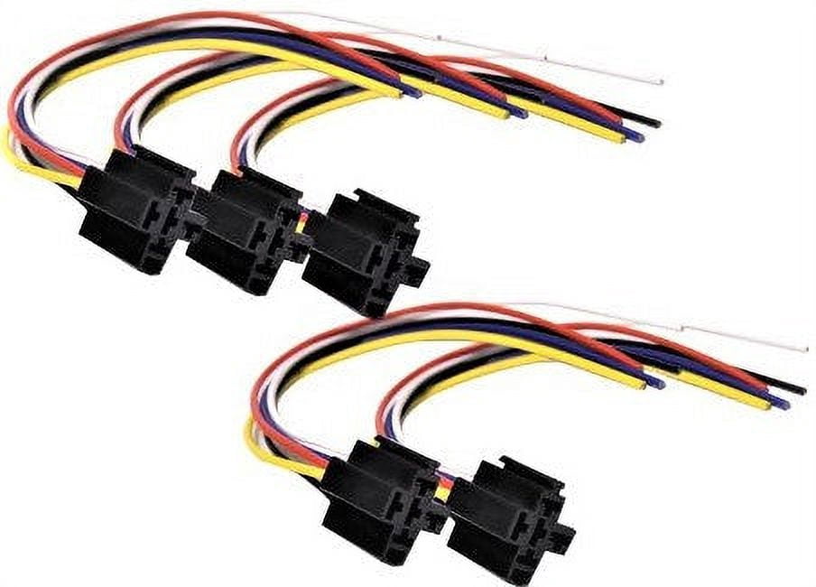Absolute SRS155-5 5 Set 5-Pin 12 VDC Relay Socket Interlocking Style ...