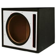 Absolute Single 10 Ported Subwoofer Enclosure Silver High Gloss Face Board