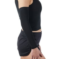 Absolute Support Compression Arm Sleeve, 20-30mmHg, Black, 5X-Large