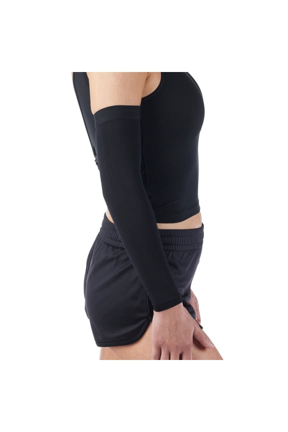 Compression Arm Sleeve, 20-30mmHg, Black, 5X-Large