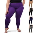 thumbnail image 1 of Absolute Support Plus Size Women Compression Leggings 20-30mmHg Purple 3X-Large, 1 of 7