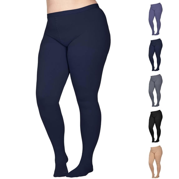 Absolute Support Women Opaque Compression Pantyhose 20-30mmHg Navy 6X-Large