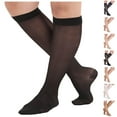 thumbnail image 1 of Absolute Support Womens Sheer Compression Stockings 15-20mmHg - Black, Small, 1 of 10