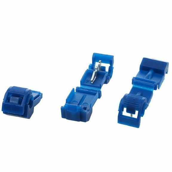 Absolute TT1614B Quick Splice Wire T-Tap Connector 16-14 Gauge (Blue) (100 PSC)