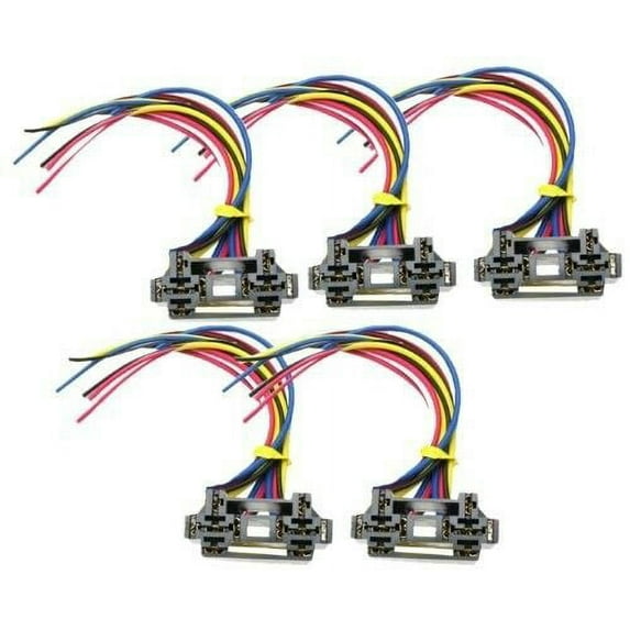 Absolute USA 12 VDC Dual Relay Interlocking Socket with 12-Inch Lead, 10 Set