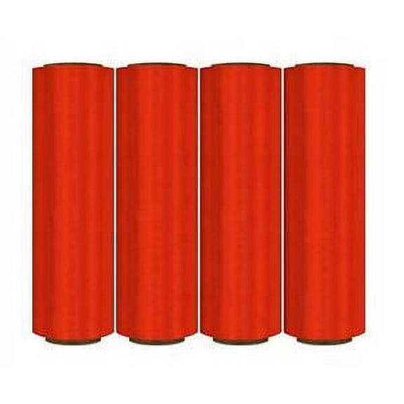 Absolute USA 4 red 18"x 1500 sq feet roll 80 gauge thick stretch packing wrap pallet shrink film