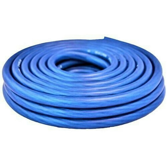 Absolute USA 8 Gauge 15' BLUE Power Ground Wire Car Audio Amplifier Marine Cable