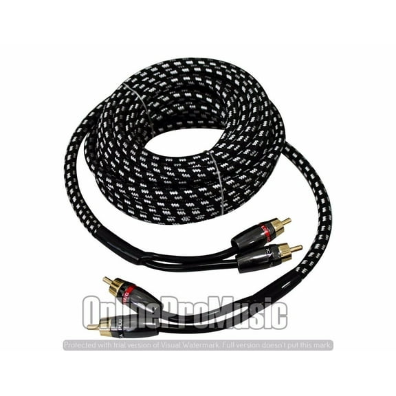 Absolute USA COMR20 20-Feet Competition Series RCA Audio Interconnect Cable