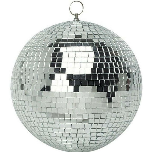 Absolute USA Disco Glittering Decor Mirror Ball with Motor, Party Essential, 20"