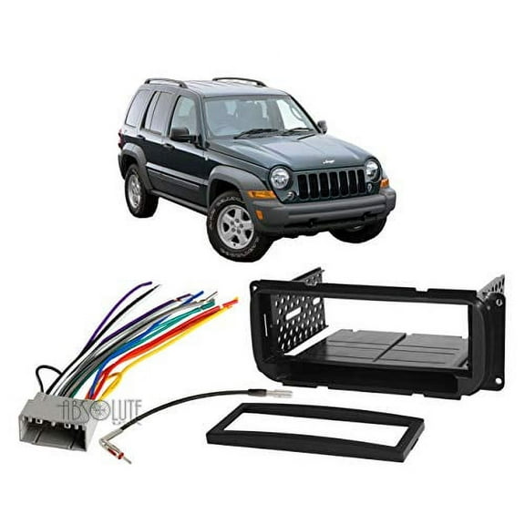 Absolute USA Jeep Liberty 2002-2007 Single DIN Stereo Car Electronics Installation Kits
