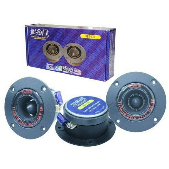 Absolute USA PBT40B 4-Inch Titanium Bullet High Compression Tweeter with 5.4 Oz Ferrite Magnet
