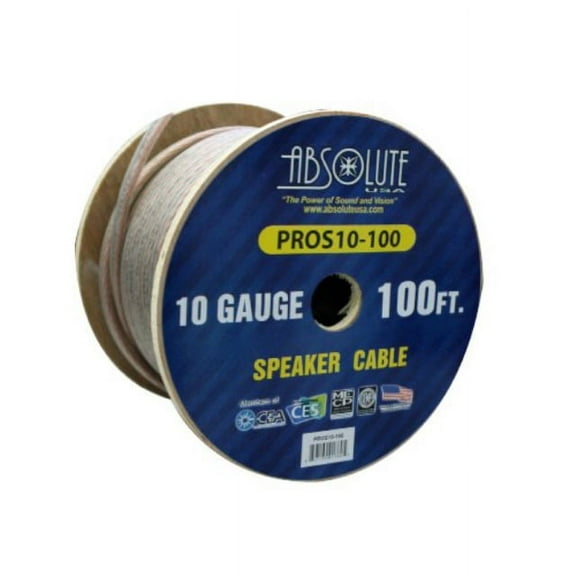 Absolute USA PROS10100 10 Gauge Speaker Wire