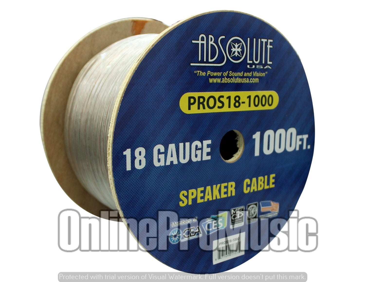 Absolute USA PROS181000 18 Gauge Speaker Wire