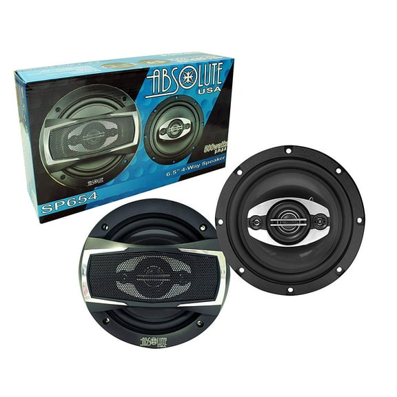 Absolute USA SP654 6.5" 4 Way full-range loudspeakers Car Speakers 500W Power