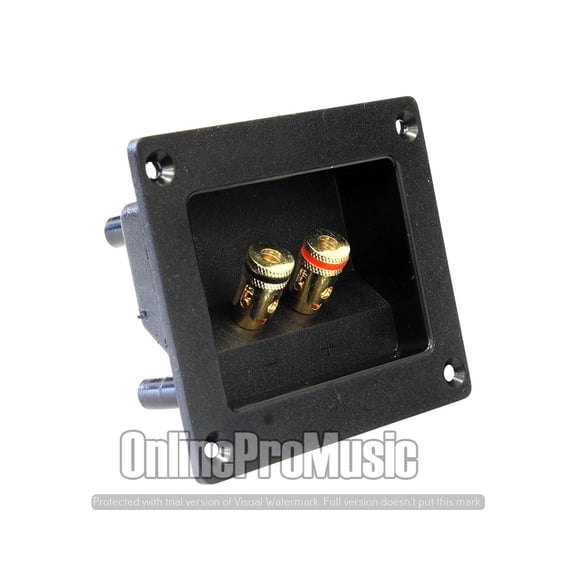 Absolute USA SST-350 3 x 3 In Square Push Spring Loaded Jacks Box Terminal Cup