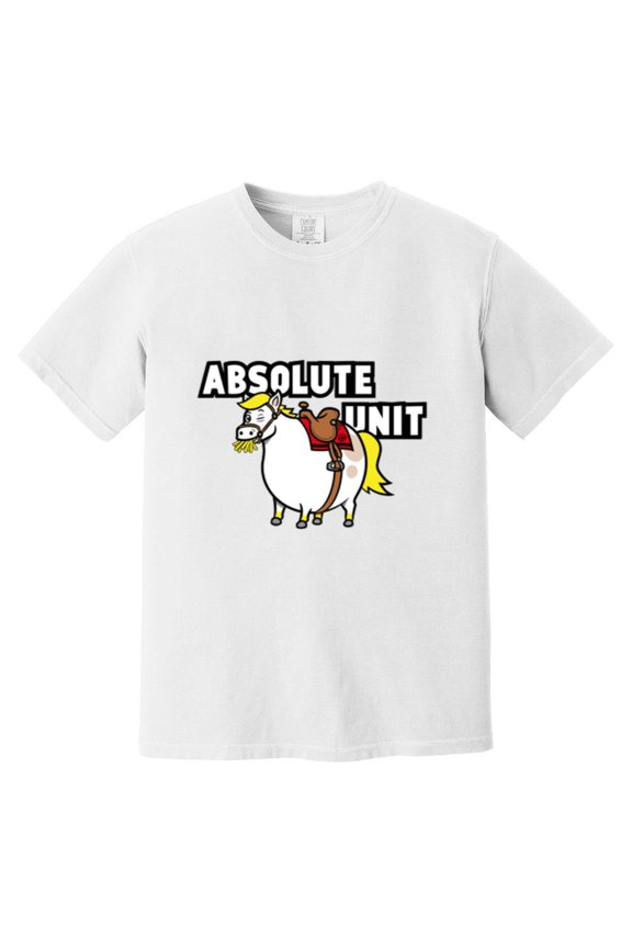 Absolute Unit Funny Horse Meme Gym Workout Strong Man Comfort Color T-Shirt, Unisex, up to size 4XL