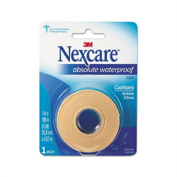 Absolute Waterproof First Aid Tape Foam, 1" x 180"