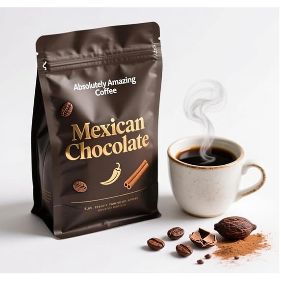 Absolutely Amazing Mexican Chocolate Coffee – Premium Ground Coffee Blend Infused with Rich Cocoa Chocolate and Warm Traditional Mexican Spices for a Smooth, Bold, Aromatic Brew