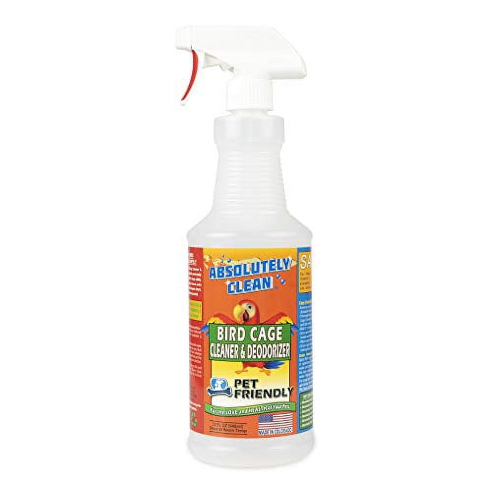 Absolutely Clean Amazing Bird Cage Cleaner and Deodorizer Just Spray