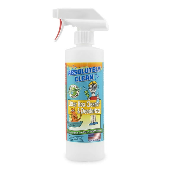 Absolutely Clean Litter Box Cleaner and Deodorizer, Eliminate Odors Quickly, Neutralizes Urine and Feces Odors in The Air and The Box, Make Litter Last Longer