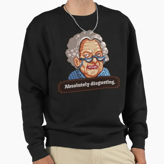 Absolutely Disgusting Funny Meme Sarcastic Retro Aesthetic Graphic Vintage Unisex Sweatshirt G244, Up to Size 5XL