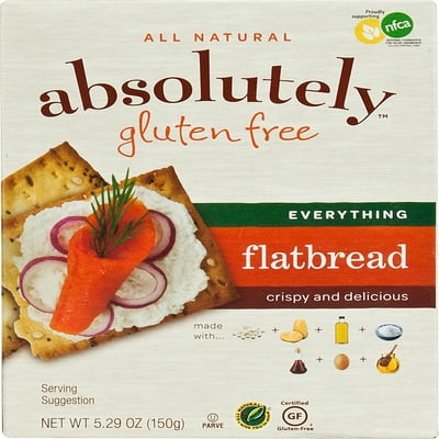 Absolutely Gluten Free Flatbread Gf Everything,5.29Oz (Pack Of 12)