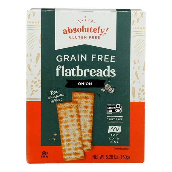Absolutely Gluten Free Flatbread Gf Tstd Onion, 5.29OZ (Pack of 12)