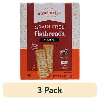 (3 pack) Absolutely Gluten Free Flatbread Original, 5.29oz