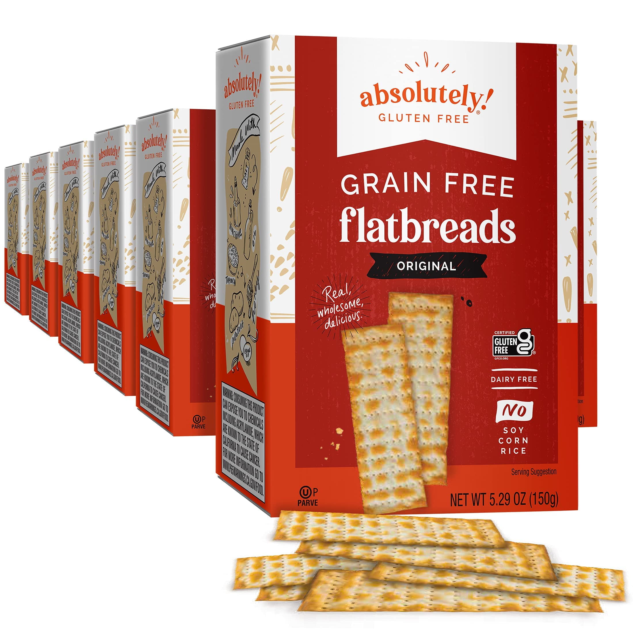 Absolutely Gluten Free Original DHF10 Flatbread, 5.25oz (6 Pack