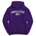 thumbnail image 1 of Absolutely Not Graphic Purple Men's Cotton Pullover Hoodie, 1 of 1