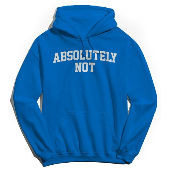 Absolutely Not Graphic Royal Men's Cotton Pullover Hoodie