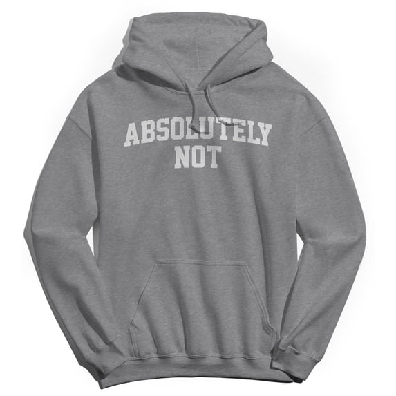 Absolutely Not Graphic Sport Grey Men's Cotton Pullover Hoodie