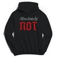 thumbnail image 1 of Absolutely Not Humor Graphic Black Men's Crewneck Sweatshirt Hoodie, 1 of 1