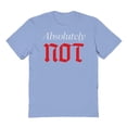 thumbnail image 1 of Absolutely Not Humor Graphic Light Blue Men's Cotton T-Shirt, 1 of 1