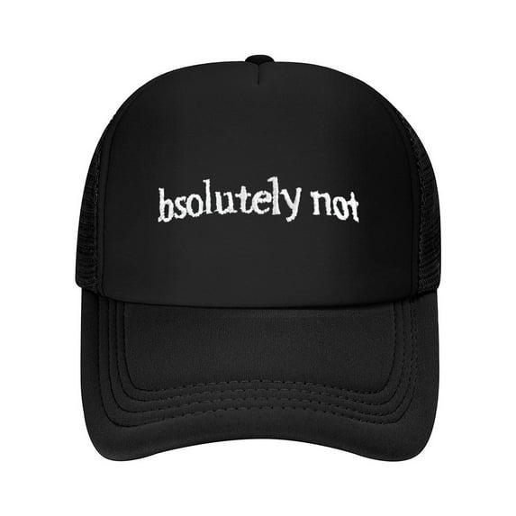 Absolutely Not Letter Print Summer Mesh Baseball Cap for Men,Made In USA,Adjustable Breathable Caps Women Men's Hat Casual Trucker Hat