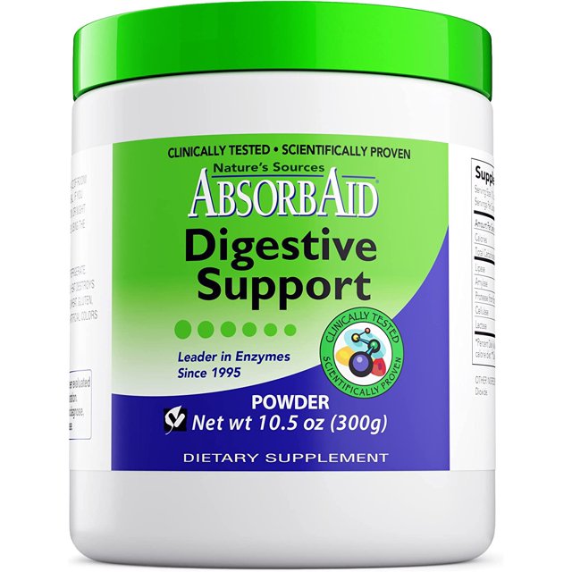 AbsorbAid Digestive Enzymes 300 Grams, Proven to Increase Vital