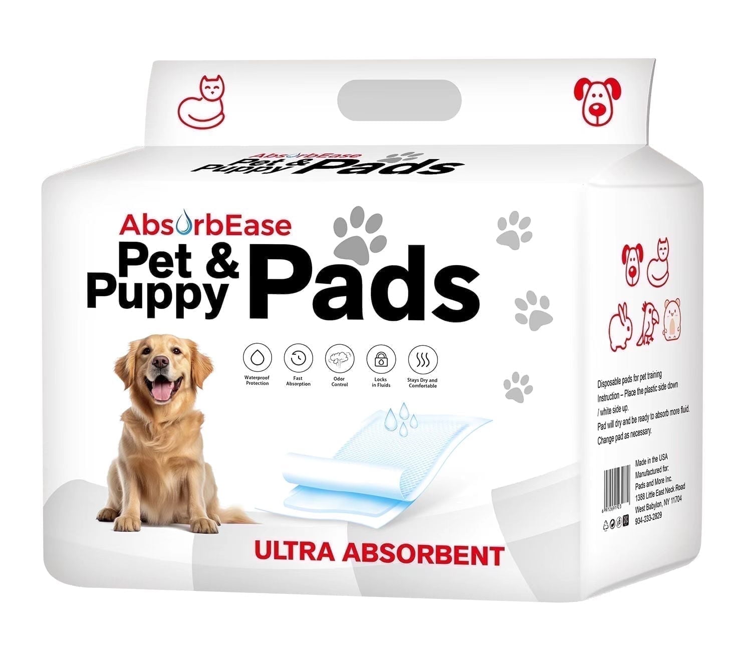 Absorbease Heavy Duty Dog Pads, 3XL, 25ct