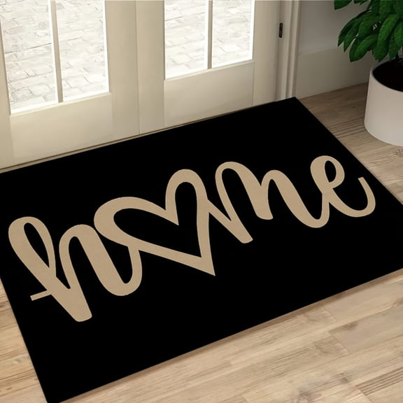 Absorbent Bath Mat, Black and Gold Decorations, Home Decorations, Gold Home Decor, 80*120Cm Extra Large Black Crystal Velvet Bathroom Floor Mat, Skid-Resistant Dotted Bottom