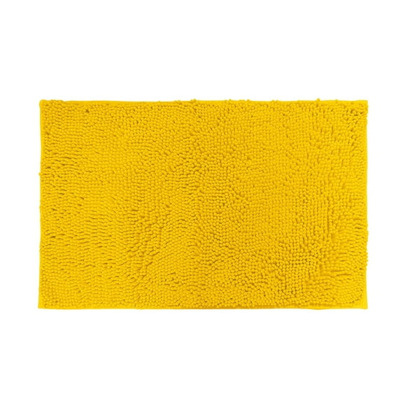 Absorbent Bath Mat Cozival Super Absorbent Shaggy Bath Mat - Soft Plush Bathroom Rug - Machine Washable & Dryable - Non-Slip Comfort for Bath & Shower, Plush Bathroom Rug, Yellow
