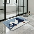 thumbnail image 1 of Absorbent Bath Mat Non Machine Washable Bathroom Rug Thick Carpet For Shower Bedroom Kitchen Indoor Use, 1 of 3