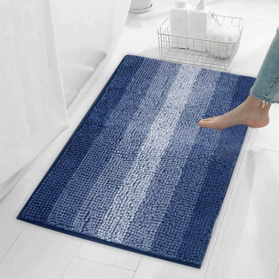 Absorbent Bath Mat, Non-Slip Bathroom Rug for Shower and Toilet, Super Absorbent and Quick Drying, Soft Durable Fabric, Modern Home Decor Essential