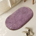 thumbnail image 1 of Absorbent Bath Mat | Non-Slip Entryway Door Rug | Quick Dry Microfiber Foam | Oval Living Room Carpet | Soft Washable Multipurpose Floor Mat | 23.62x35.43in | Durable Home Decor, 1 of 6