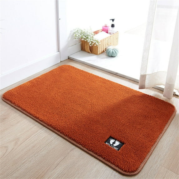 Absorbent Bathroom Floor Mat | Quick-Dry Non-Slip Door Mat for Bathroom & Entryway | Modern Home Decor Carpet for Dorm & Household Use | 1-Piece Set