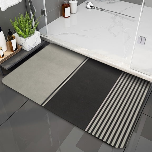 Absorbent Bathroom Floor pad swift Drying Diatomite Soft pad Non slide Shower pad for Wet Floor