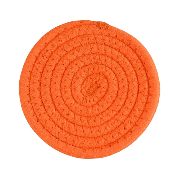 Absorbent Braided Drink Mats, Trivets for Hot Dishes, Pots and Pans, Hot Pads, Pot Holders for Kitchen, Heat Resistant Mat Protect Counter, Coasters Set Home Essentials Farmhouse Decor, Saffron